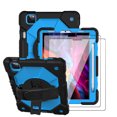 thumbnail image 1 of FIEWESEY for iPad Air 6th , Air 5th Generation Case,Rotatable Stand  Kids Shockproof Cover for iPad Air (6th 5th and 4th Gen)/iPad Pro 11 2024/2022/2021+Screen Protecto(Black/Blue,2 Pcs), 1 of 6