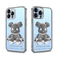 thumbnail image 1 of FIEWESEY iPhone 14 Case,iPhone 14 Pro Case,iPhone 14 Pro Max Case,Luxury Cool Bear Clear 3D Bear Shockproof Plating Phone Case Cover for iPhone 14 Series - iPhone 14 Pro Max (Silver), 1 of 5