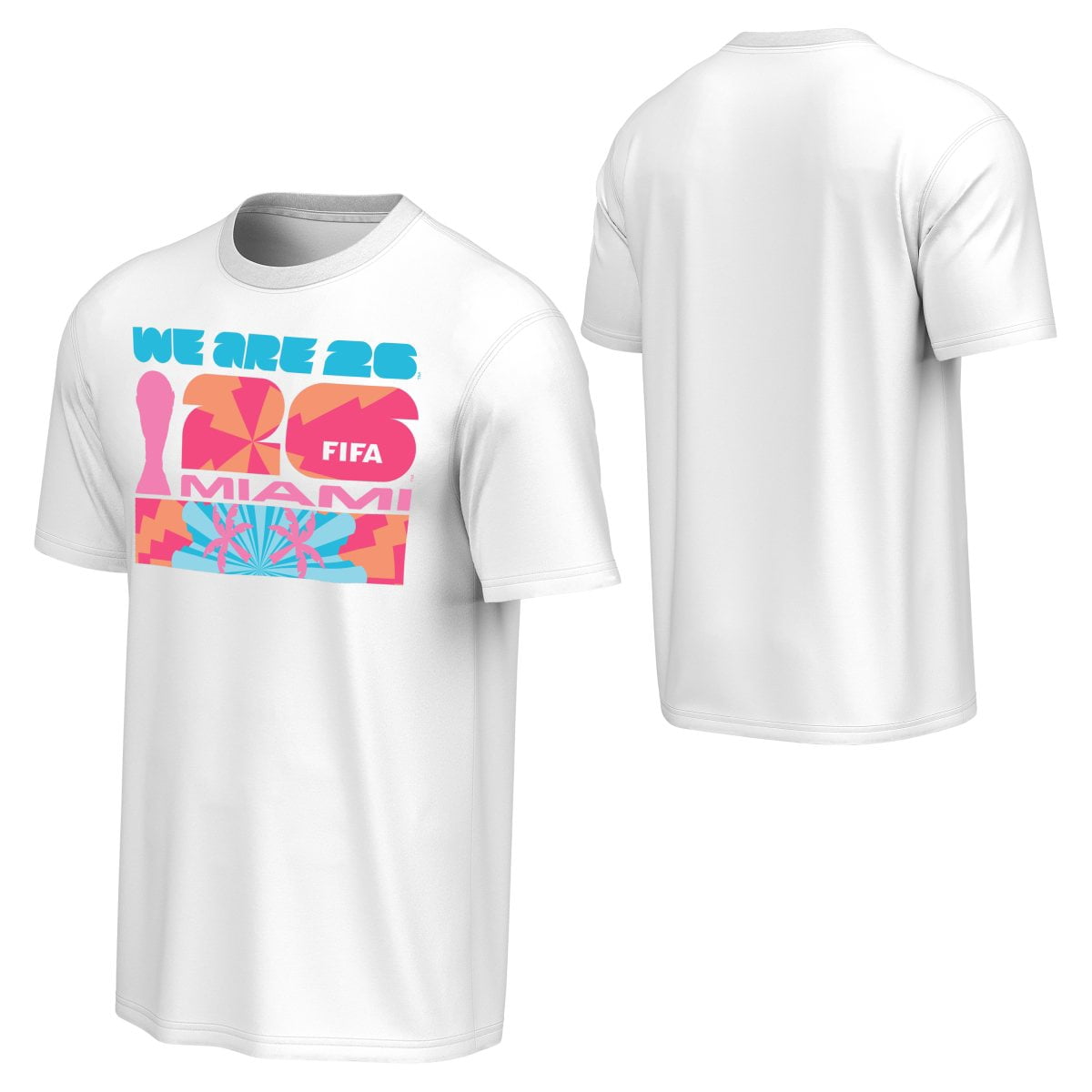 FIFA World Cup 2026 Men's White Host City Block Tee - Miami