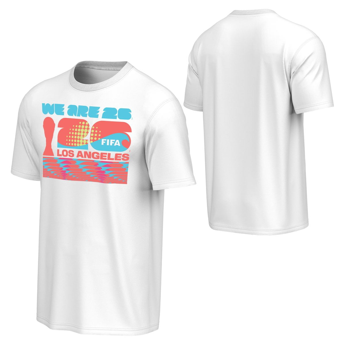 FIFA World Cup 2026 Men's White Host City Block Tee - Los Angeles