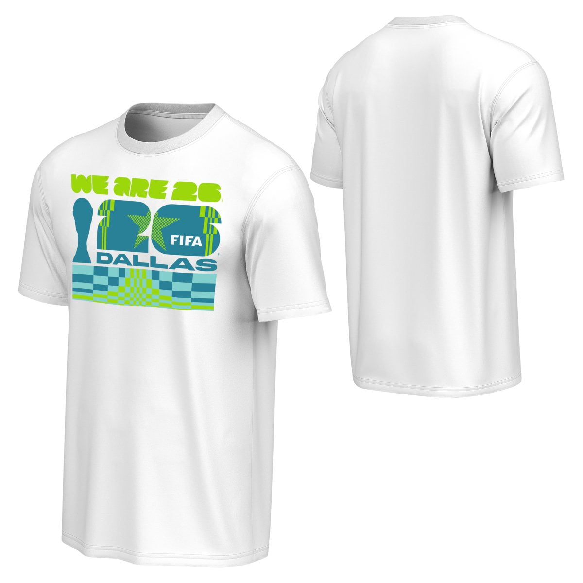 FIFA World Cup 2026 Men's White Host City Block Tee - Dallas