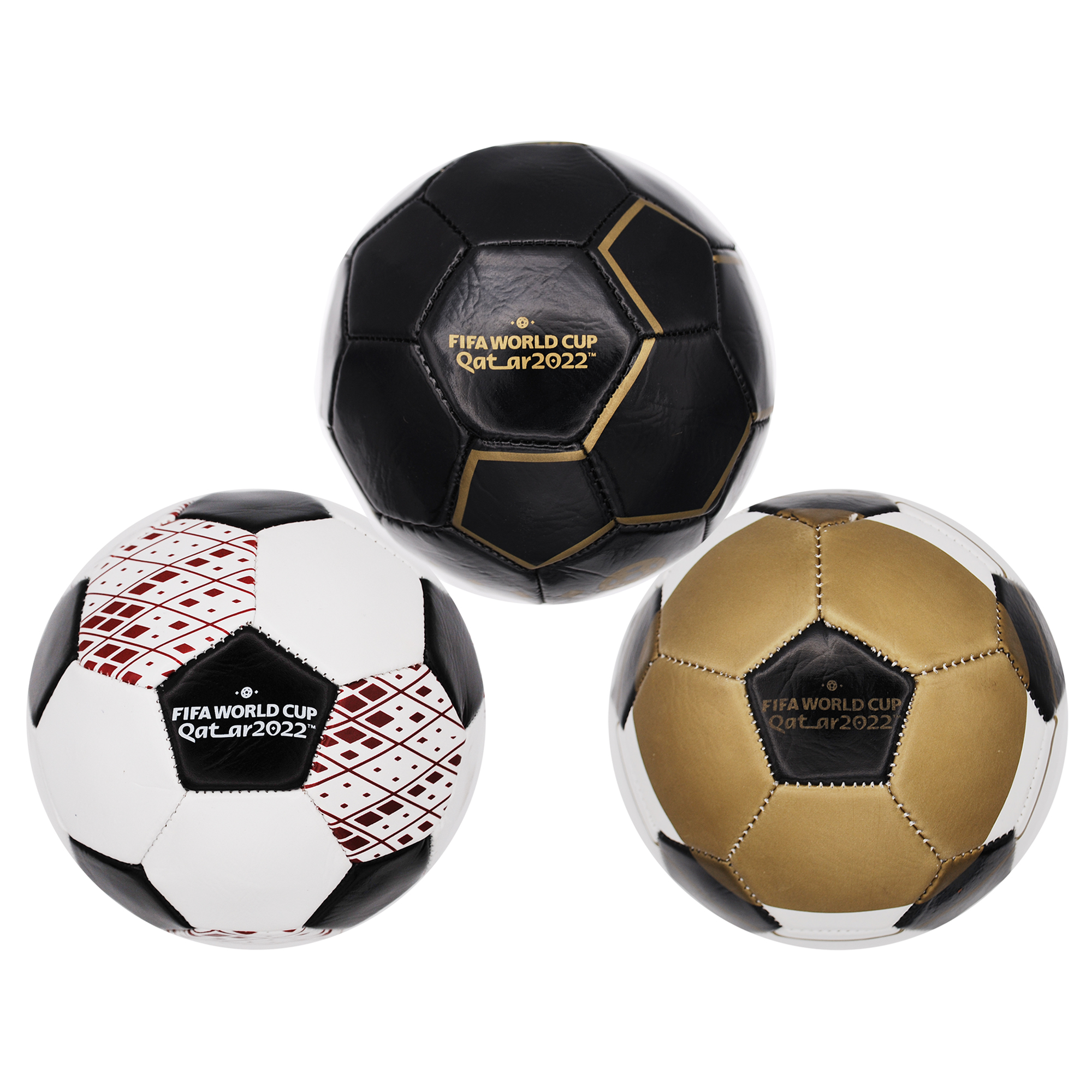 Voit Size 5 Player Soccer Ball, Deflated, White and Blue Graphic