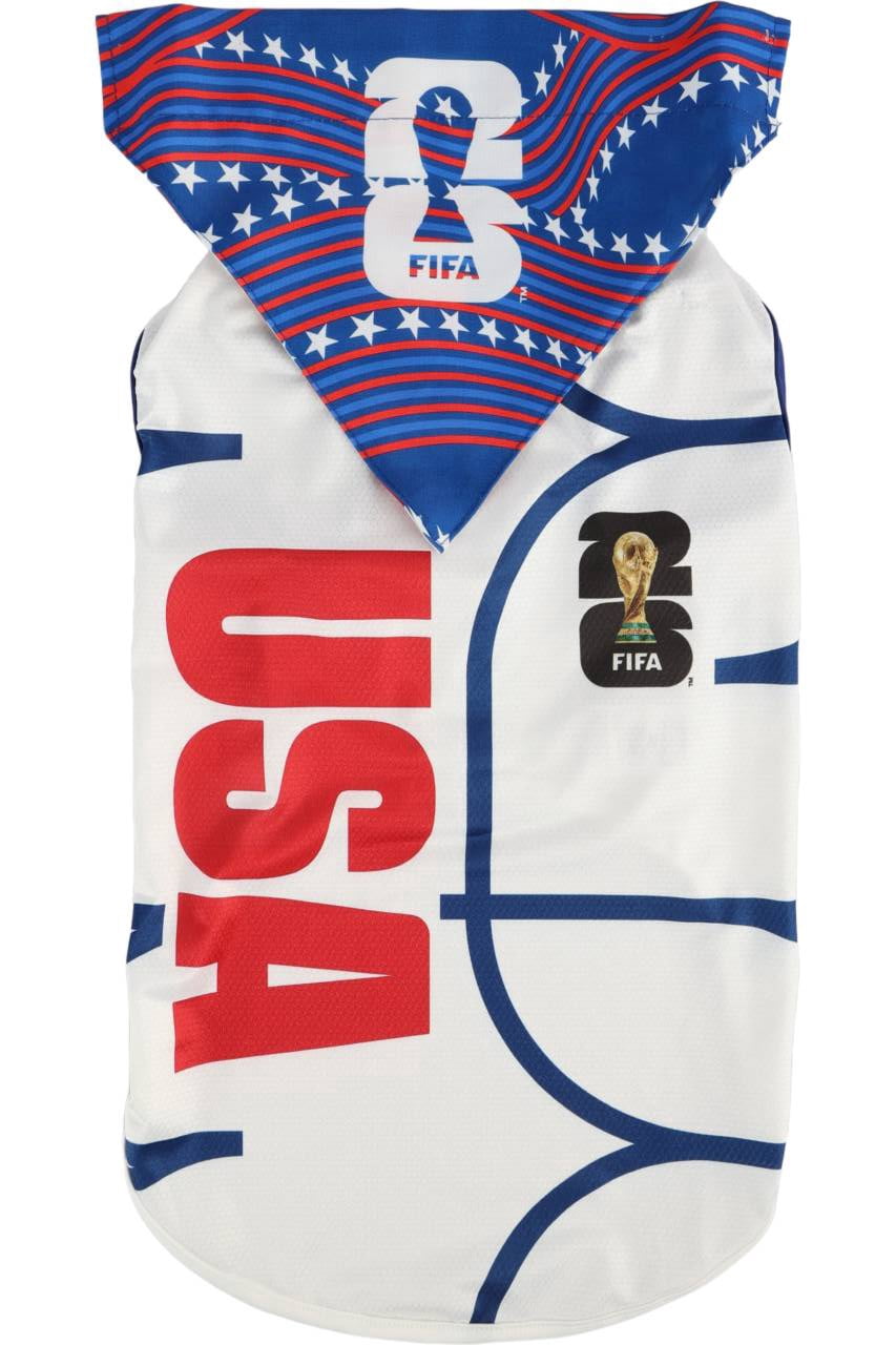 FIFA World Cup 2026 Team USA Pet Soccer Jersey and Bandana for