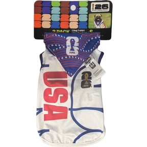 FIFA World Cup 2026 Team USA Pet Soccer Jersey and Bandana for Cats & Dogs, 2 pack, Small