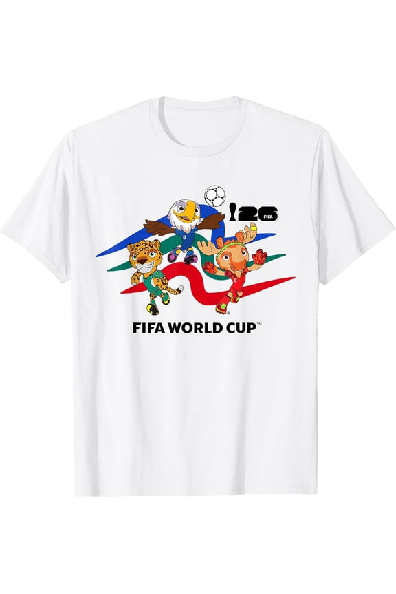 FIFA World CUP26 Host Country Mascots Action T-Shirt