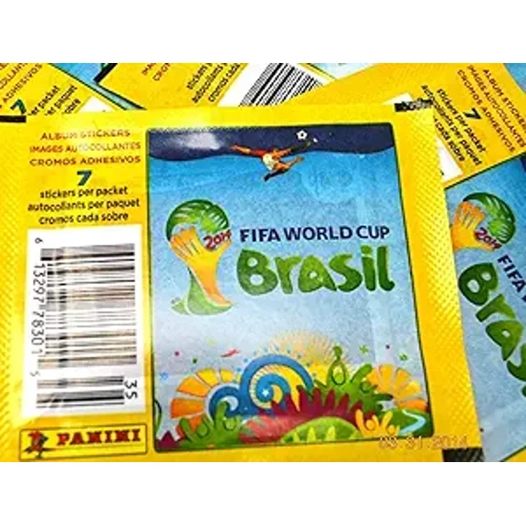 2014 PANINI FIFA WORLD CUP SOCCER STICKERS (7 STICKERS/PACK, 20 PACKS)
