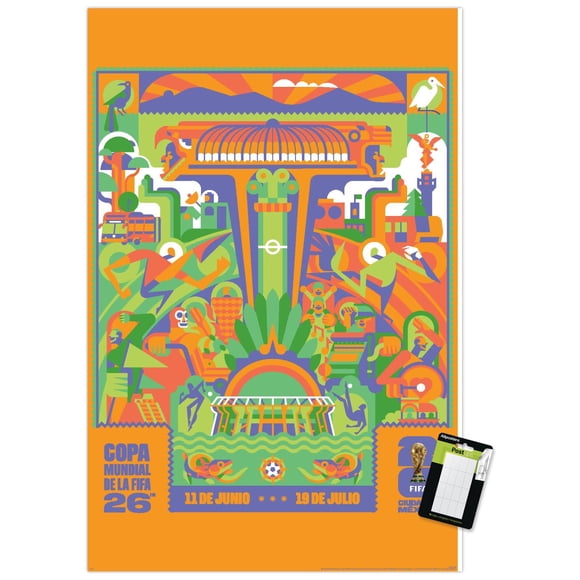FIFA World Cup 2026 - Ciudad de México Wall Poster, 22.375" x 34"