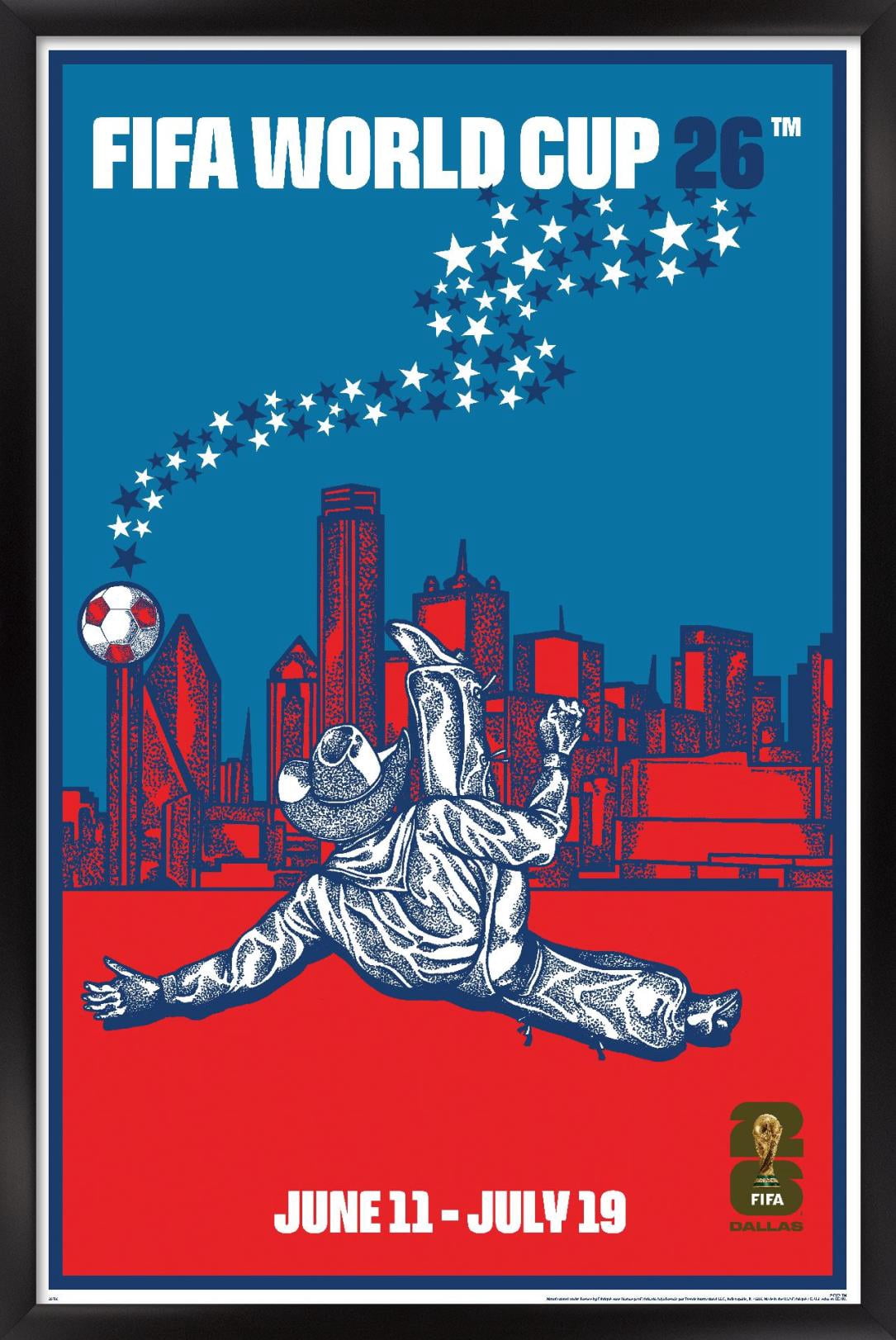 FIFA World Cup 2026 - Dallas Wall Poster, 22.375