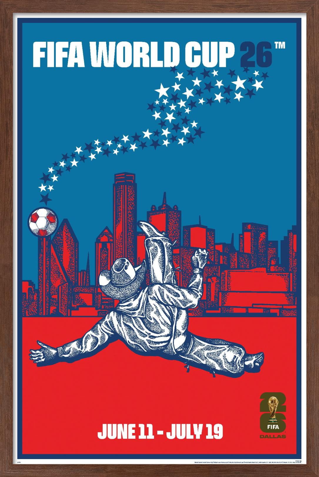 FIFA World Cup 2026 - Dallas Wall Poster, 22.375