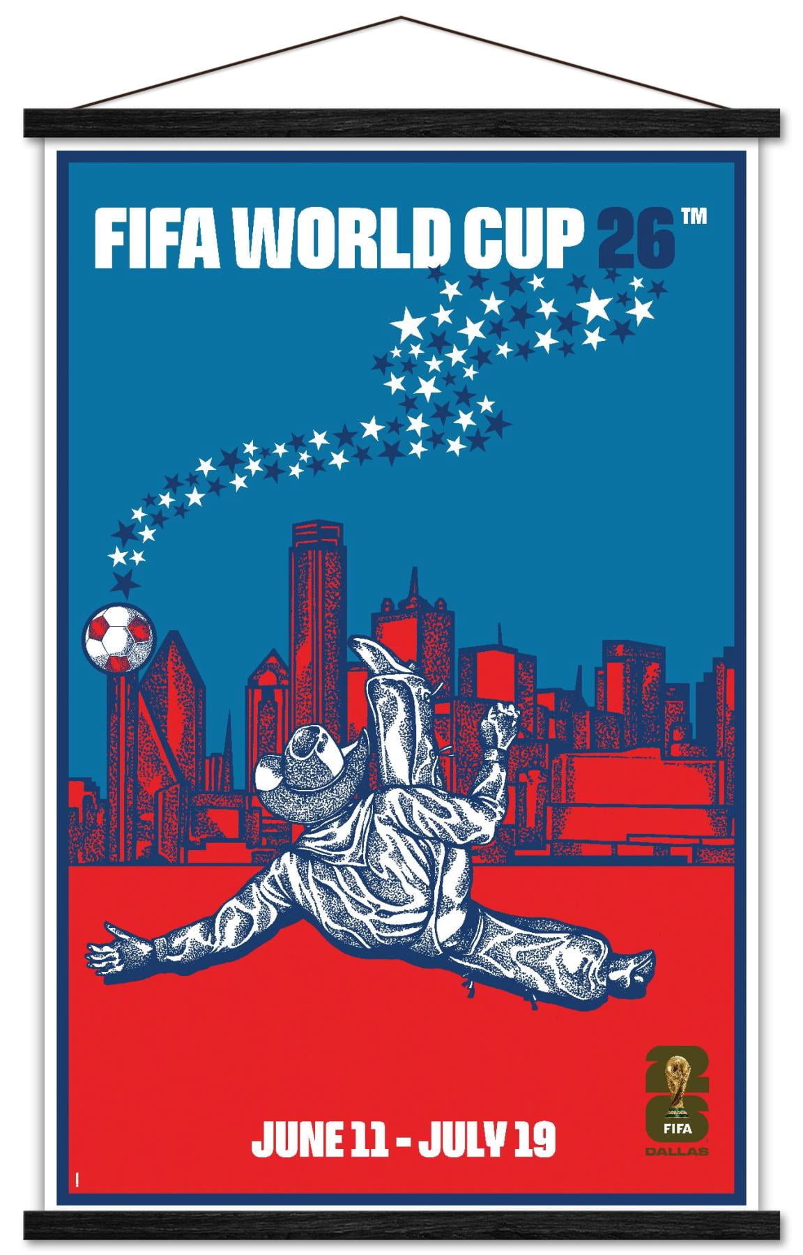 Fifa Frame FIFA World Cup 2026 - Dallas Wall Poster with Magnetic Frame, 22.375