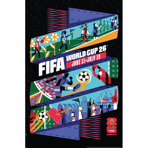 FIFA World Cup 2026 - Kansas City Wall Poster, 14.725" x 22.375"