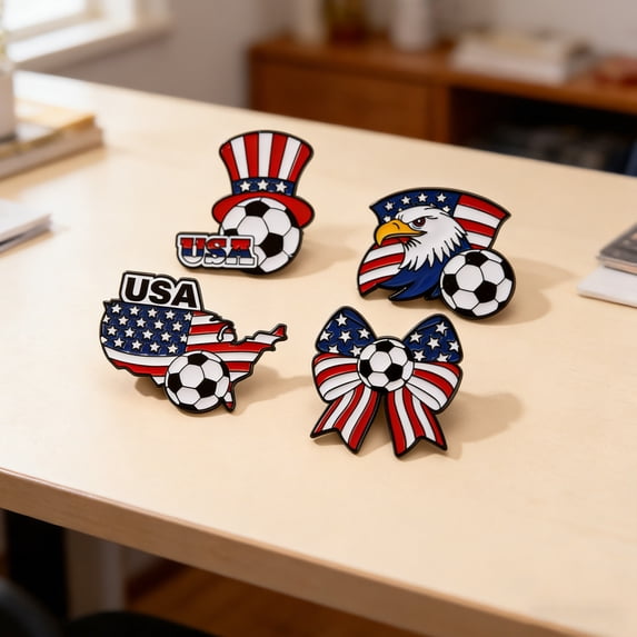 FIFA World Cup 2026 Merchandise Brooch – Visibility Sports Accessory for Game Days – wear on jerseys, hats, or bags for team spirit