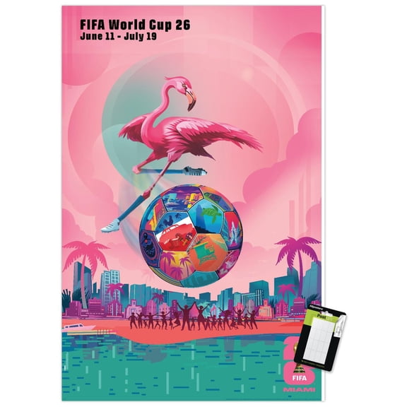 FIFA World Cup 2026 - Miami Wall Poster, 22.375" x 34"