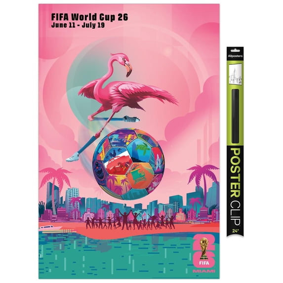 FIFA World Cup 2026 - Miami Wall Poster, 22.375" x 34"