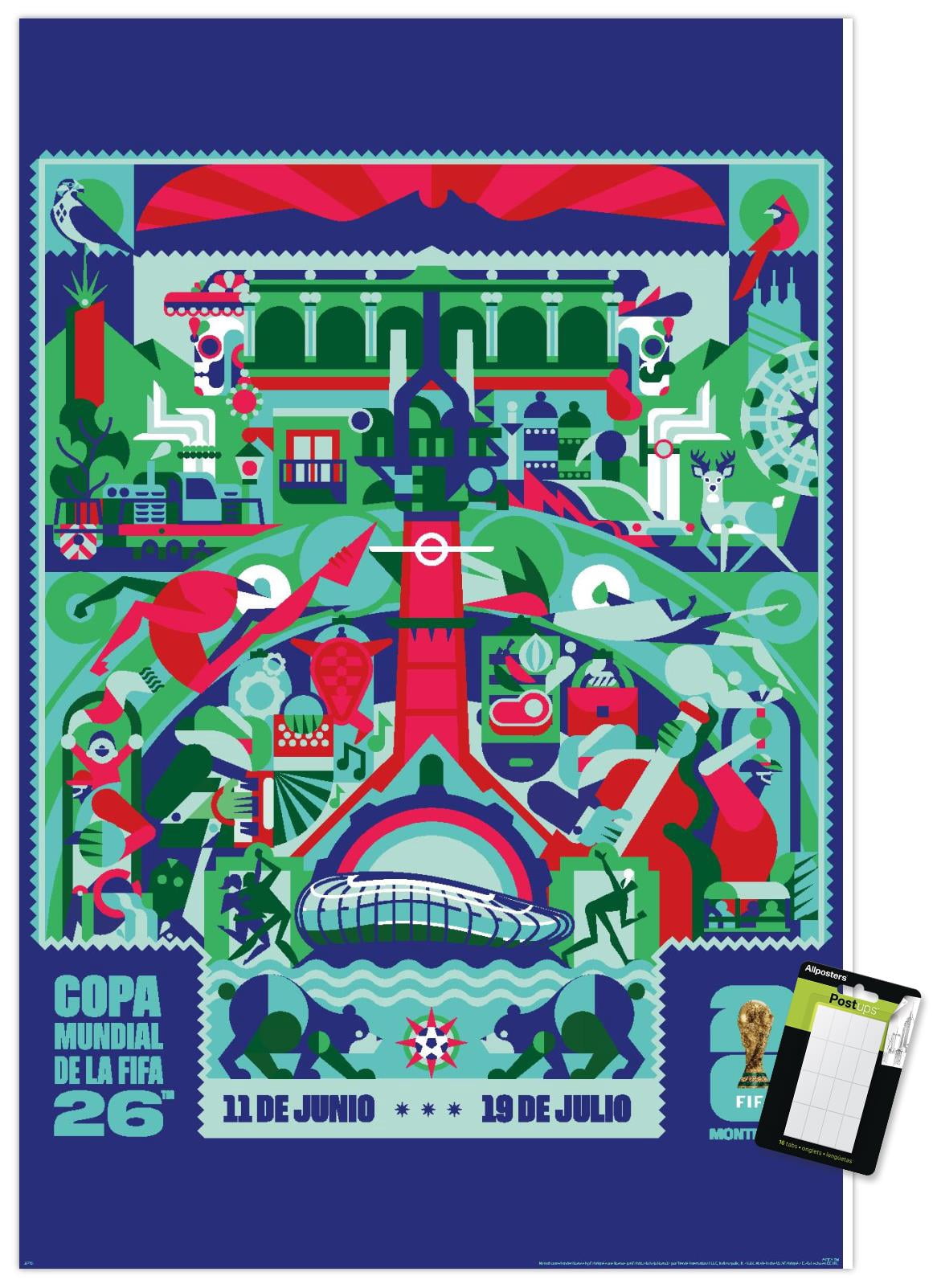 ワールドカップ2026 ホスピタリティ席　ノベルティ FIFA World Cup 2026 - Monterrey Wall Poster with Push Pins, 14.725