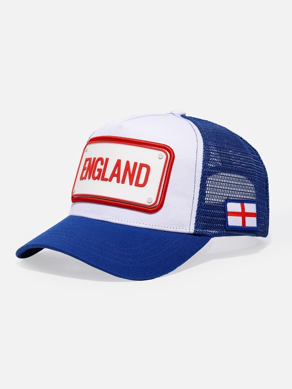 FIFA World Cup 2026 Rubber Country Patch Trucker Soccer Cap - England
