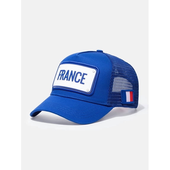 FIFA World Cup 2026 Rubber Country Patch Trucker Soccer Cap - France