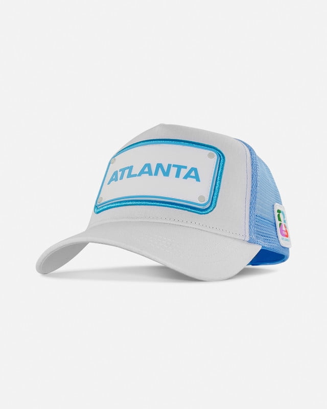 FIFA World Cup 2026 Rubber Host City Patch Trucker Soccer Cap - Atlanta