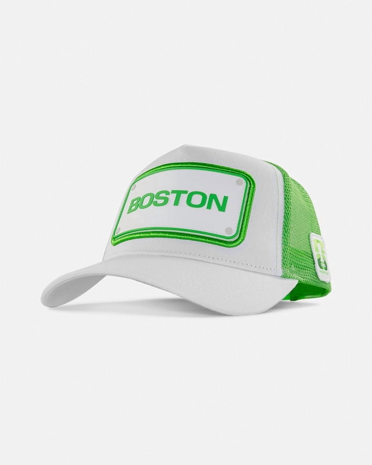 FIFA World Cup 2026 Rubber Host City Patch Trucker Soccer Cap - Boston