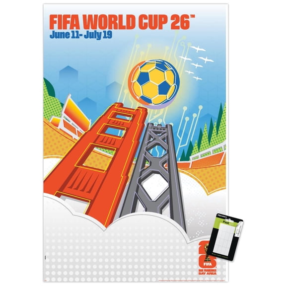 FIFA World Cup 2026 - San Francisco Bay Area Wall Poster, 22.375" x 34"