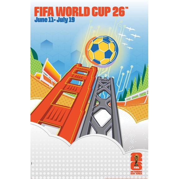 FIFA World Cup 2026 - San Francisco Bay Area Wall Poster, 22.375" x 34"