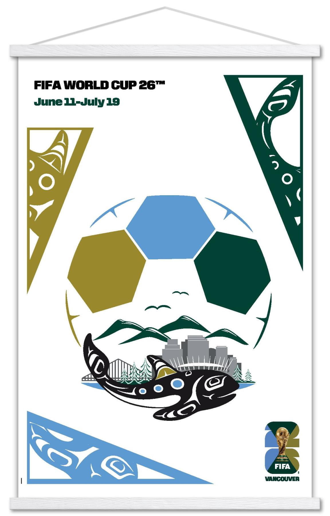 Fifa Frame FIFA World Cup 2026 - Vancouver Wall Poster with Magnetic Frame, 22.375 ...