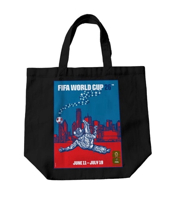 FIFA World Cup 2026 Host City Tote Bag. Souvenir FIFA Tote Poster