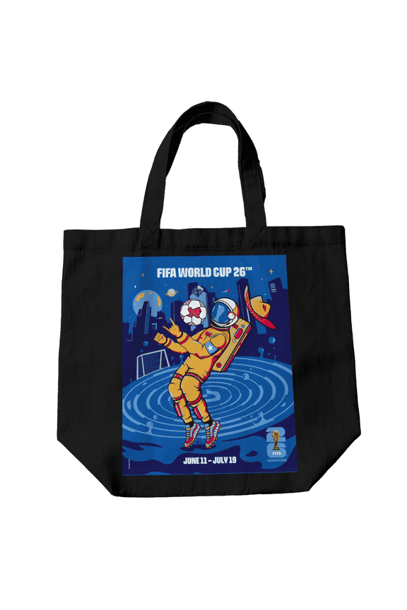 FIFA World Cup Host City Tote Bags, Soccer Fan Reusable Travel & Stadium Shoulder Bag, Houston