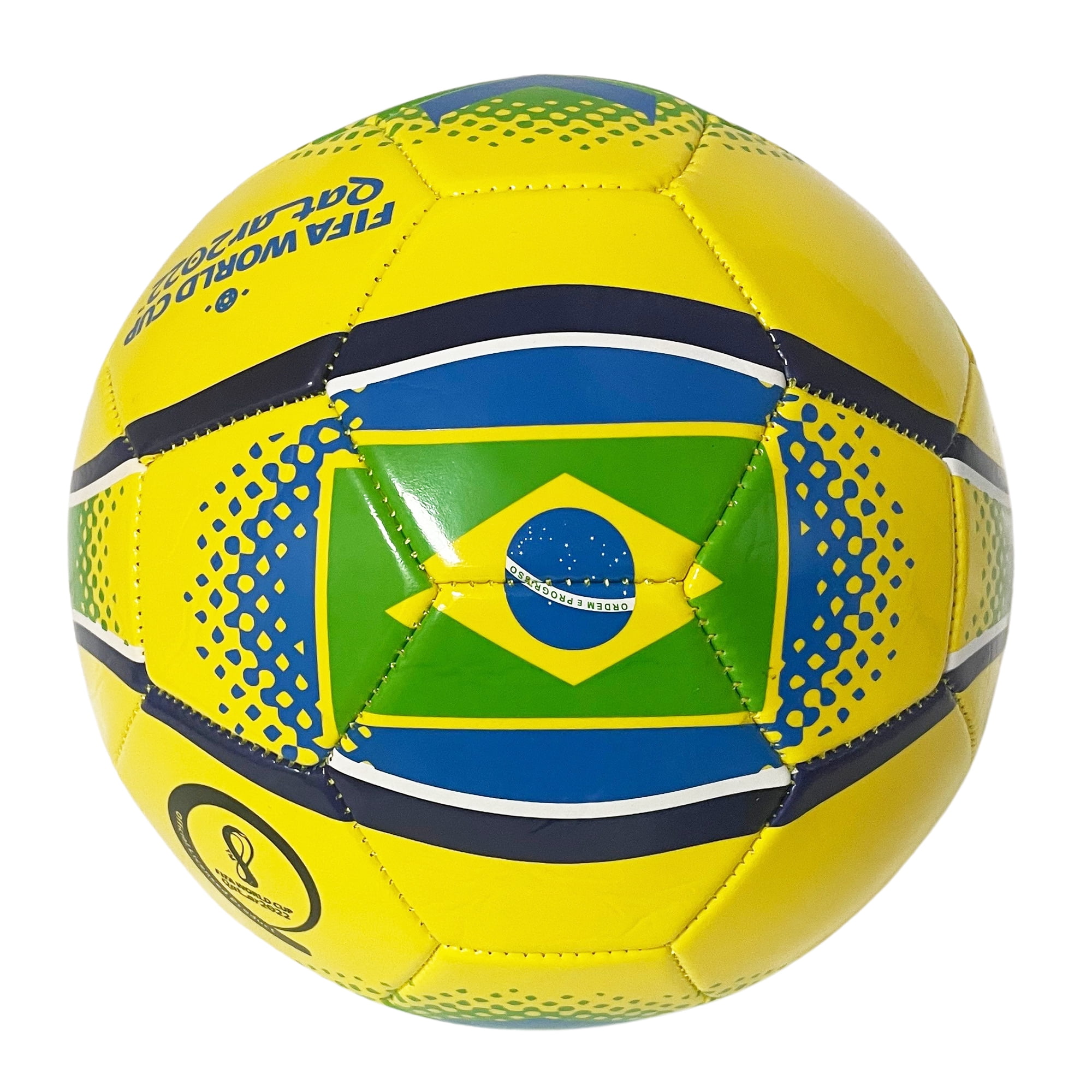 FIFA World Cup 4pc Combo Soccer Set, Size 5 Soccer Ball, Flag Print 