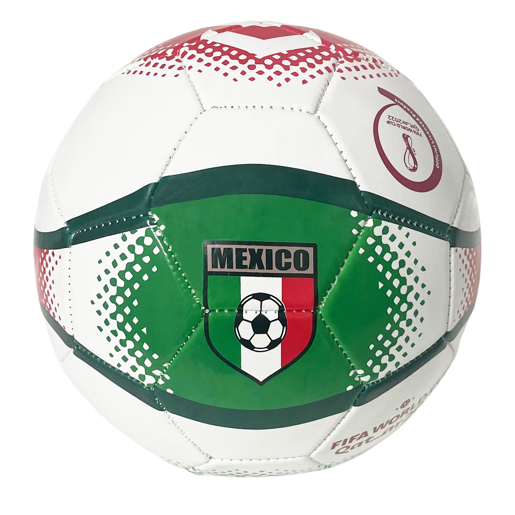 FIFA World Cup Soccer Ball Size 5, Mexico Flag Print 