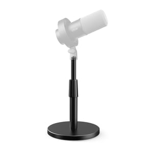 FIFINE Desktop Base Stand for Microphone, Heavy-Duty Adjustable Microphone Stand for 5.5in to 8.26in Heigh, 3/8" to 5/8" Adapter for Gaming Streaming