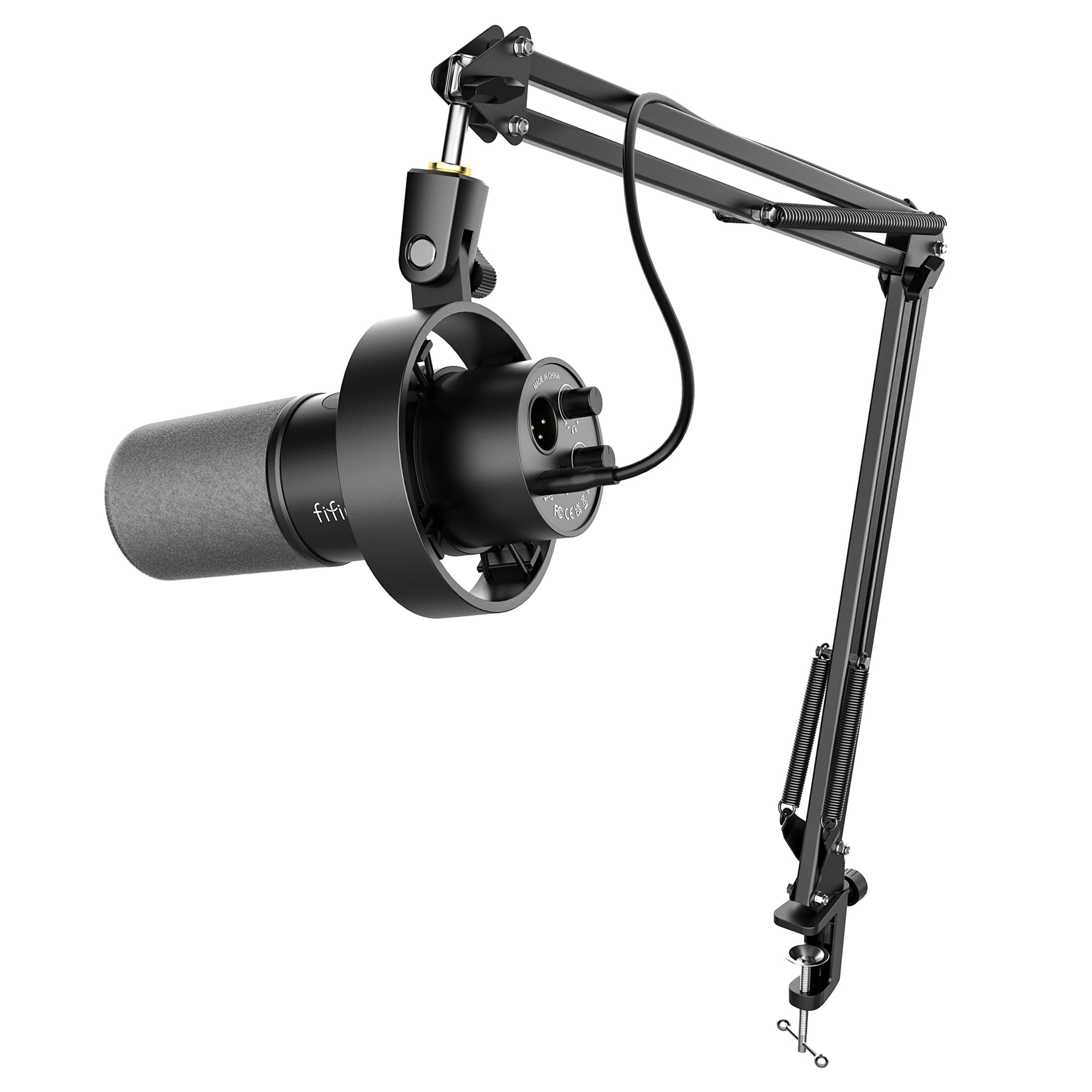 [ほぼ新品] FIFINE K 688CT Free Shipping! FIFINE XLR USB Podcast Microphone with Boom Arm
