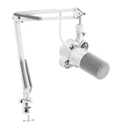 FIFINE K688 Podcast Dynamic Microphone with Boom Arm Stand, XLR USB Studio Microphone Kit for PC Computer, Gaming Mic with Clear Voice, Mute Button, Headphone Jack for Recording, K688CTW