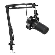 FIFINE K688 Dynamic Microphone with Boom Arm Stand, XLR USB Studio Microphone Kit for Computer with Mute, Monitor for Podcast, Music Recording K688CT