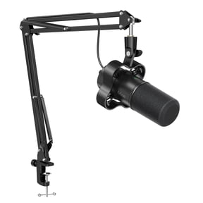 FIFINE K688 Podcast Dynamic Microphone with Boom Arm Stand, XLR USB Studio Microphone Kit for PC Computer, Gaming Mic with Clear Voice, Mute Button, Headphone Jack for Recording, K688CT