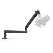 FIFINE BM88 Low Profile Microphone Boom Arm Stand, Heavy Duty Desk Mic Arm, 29in Adjustable Length with Cable Management, Mount & Adapter for Podcast, Streaming, Gaming