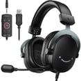thumbnail image 1 of FIFINE H9 Gaming Headset, USB/3.5mm Headphone with Microphone for PC Computer, Xbox, PS5/PS4, 330g Lightweight, 7.1 Sound, Volume Control for Gamer, 1 of 10