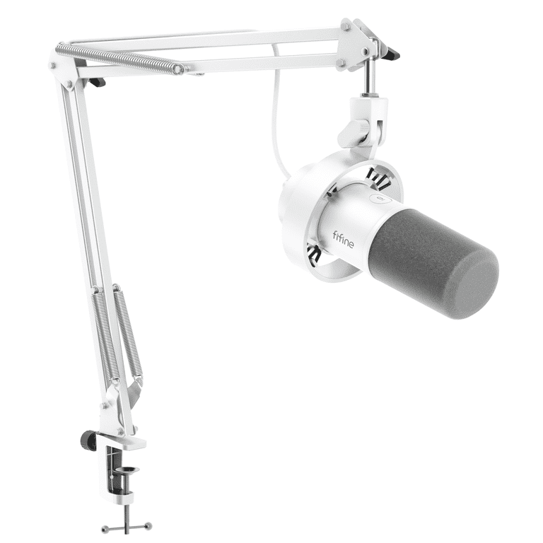 FIFINE K688 XLR USB Podcast Microphone with Boom Arm for PC