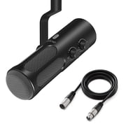 FIFINE Tank3neo XLR/USB Podcast Dynamic Microphone for Streaming,Studio Recording,PC Mic with Mute Button,Headphone Jack,Volume Control,All Metal Built