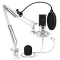 thumbnail image 1 of FIFINE T669 USB Studio Microphone Kit for PC Computer, Podcasting Microphone with Boom Arm Stand, Gain Control for Gaming, Streaming, Recording, White, 1 of 9