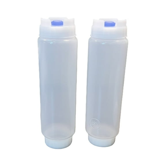FIFO 16 oz. Condiment Squeeze Bottles w/ Large Dispensing Valve, 2 Count