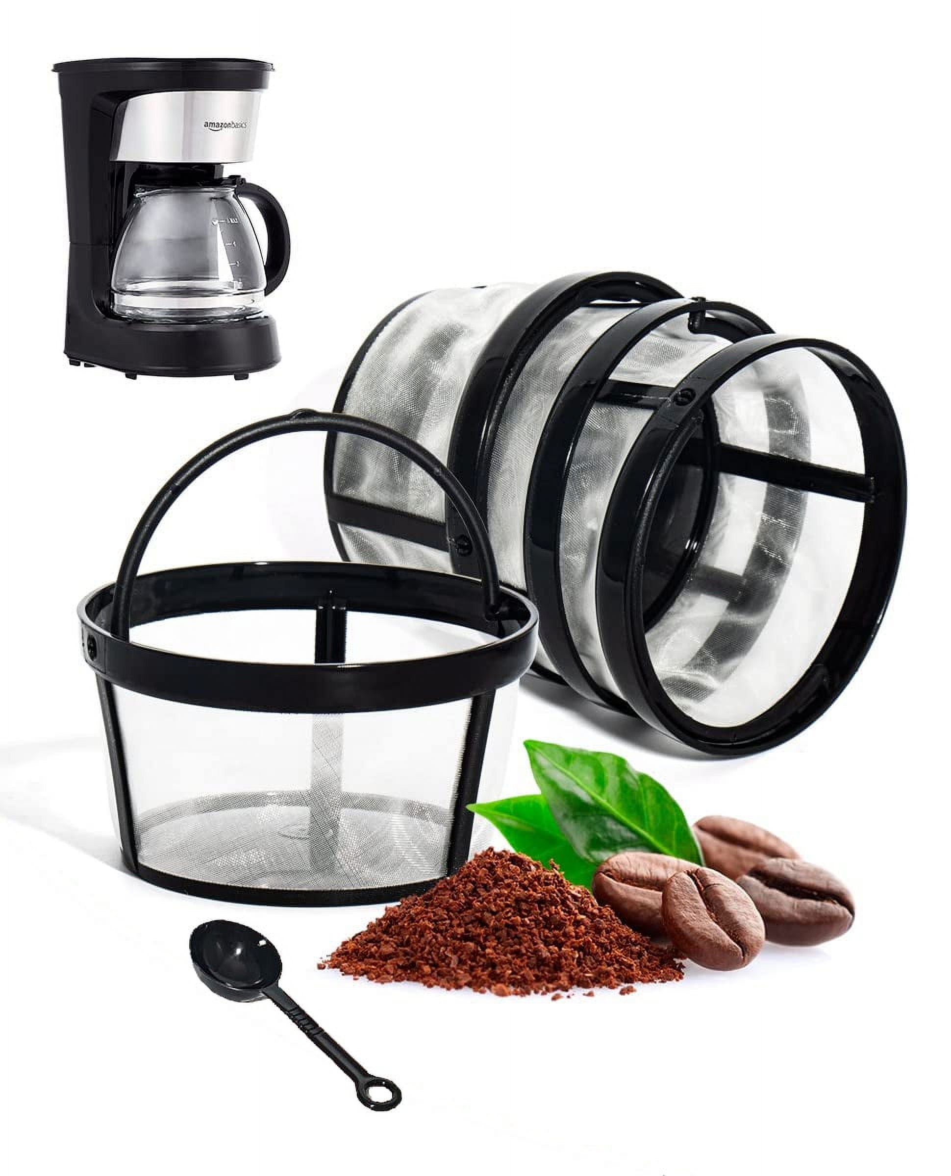 Mr. Coffee 5 Cup Reusable Coffee Filter FIFOKICHO 5 Cup Coffee Filters Fit mr. Coffee|Nylon Mesh Small Reusable
