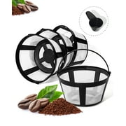 FIFOKICHO Coffee Filters 8 12 Cup Coffee Filter Reusable Coffee Filter Nylon Material BPA Free Dishwasher Safe Coffee Basket 4 Packs