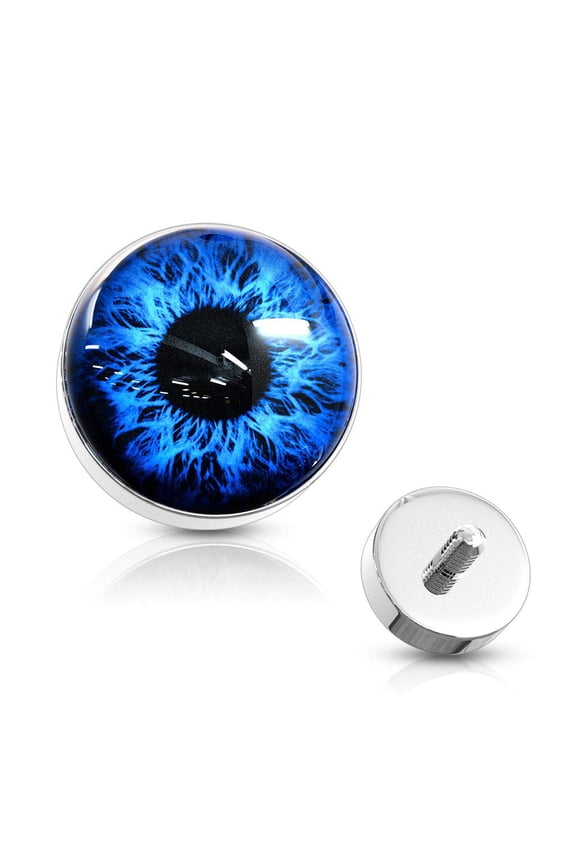 14GA Eyeball 316L Surgical Steel Internally Threaded Dermal Anchor Top