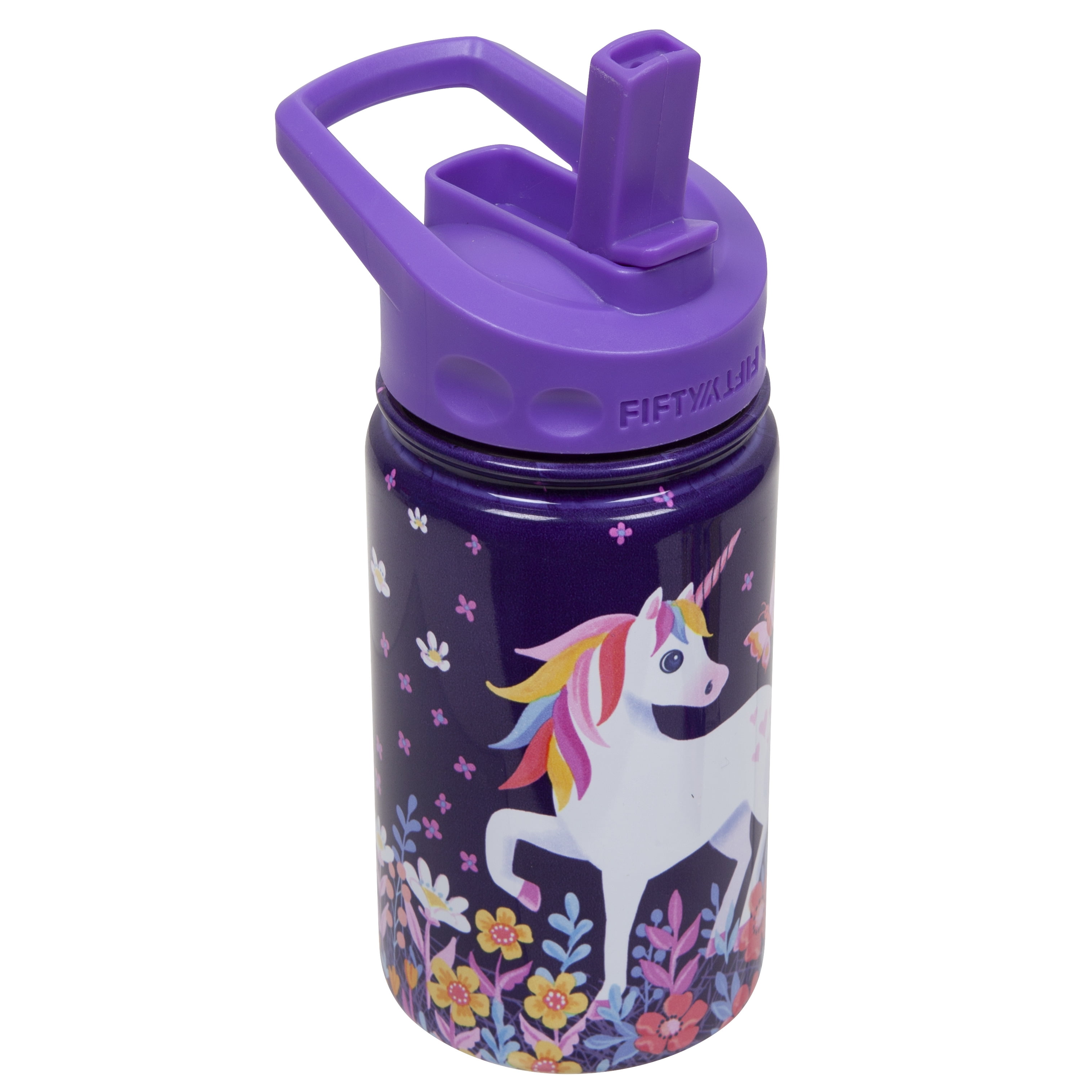 FIFTY/FIFTY Stainless Steel Vacuum Insulated Kids Water Bottle 12oz ...