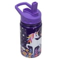 thumbnail image 1 of FIFTY/FIFTY Stainless Steel Vacuum Insulated Kids Water Bottle 12oz - Unicorn with Straw Cap, 1 of 1