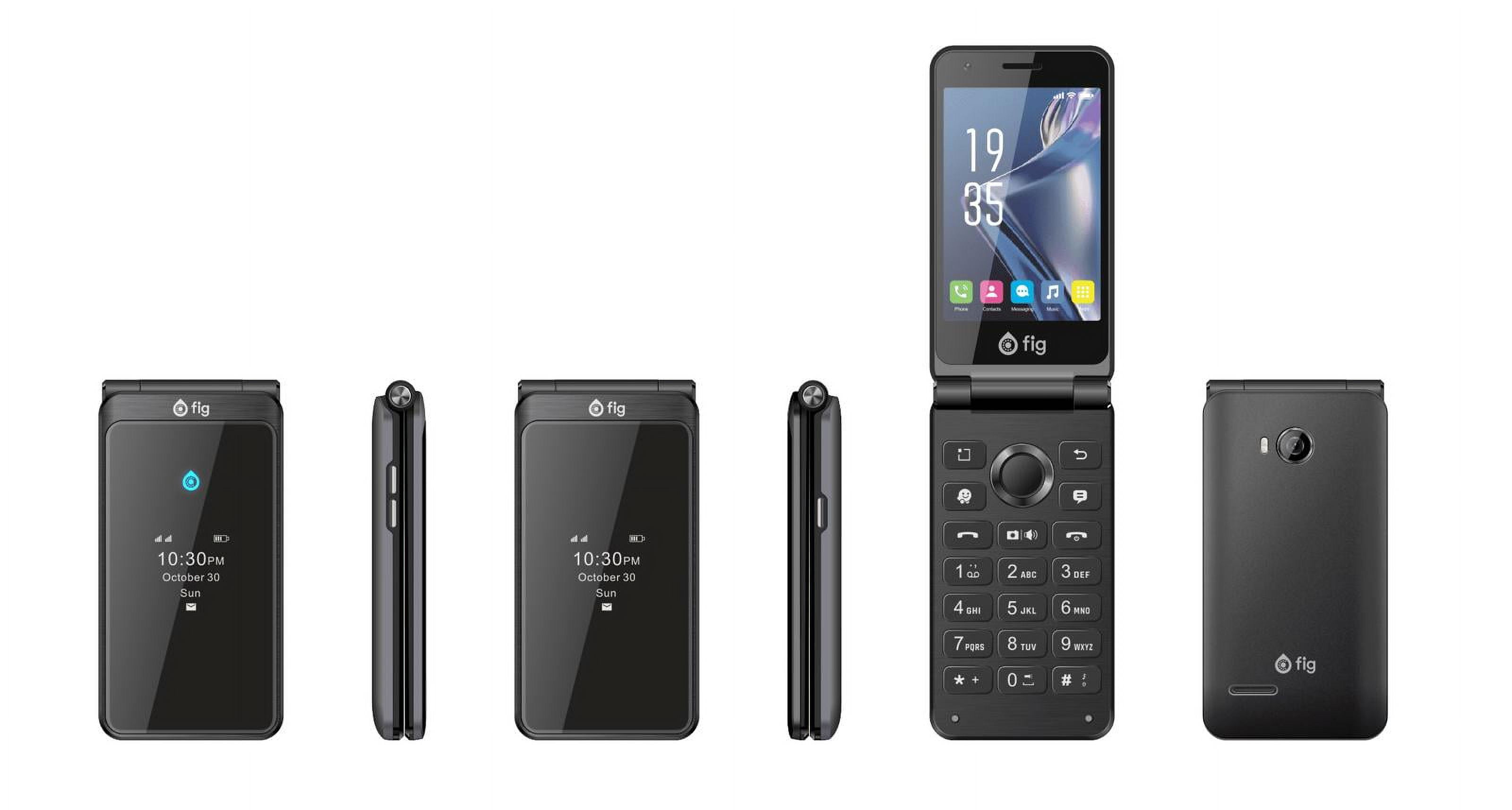 FIG FLIP II X Foldable Phone with 1800 Mah Battery, OctaCore