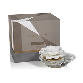 FIG VETIVER Dream Crystal Edition Zodax Porcelain Flower Aroma Diffuser