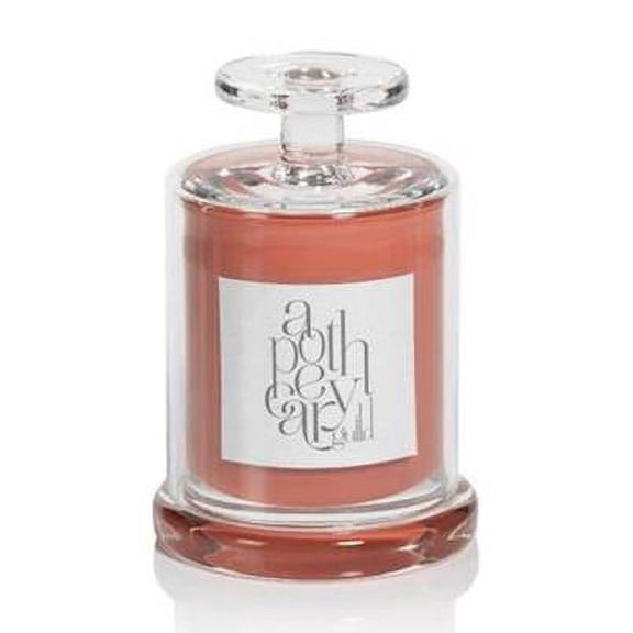 FIG VETIVER Zodax Apothecary Guild Scented Jar Candle with Cloche - 9.8 oz
