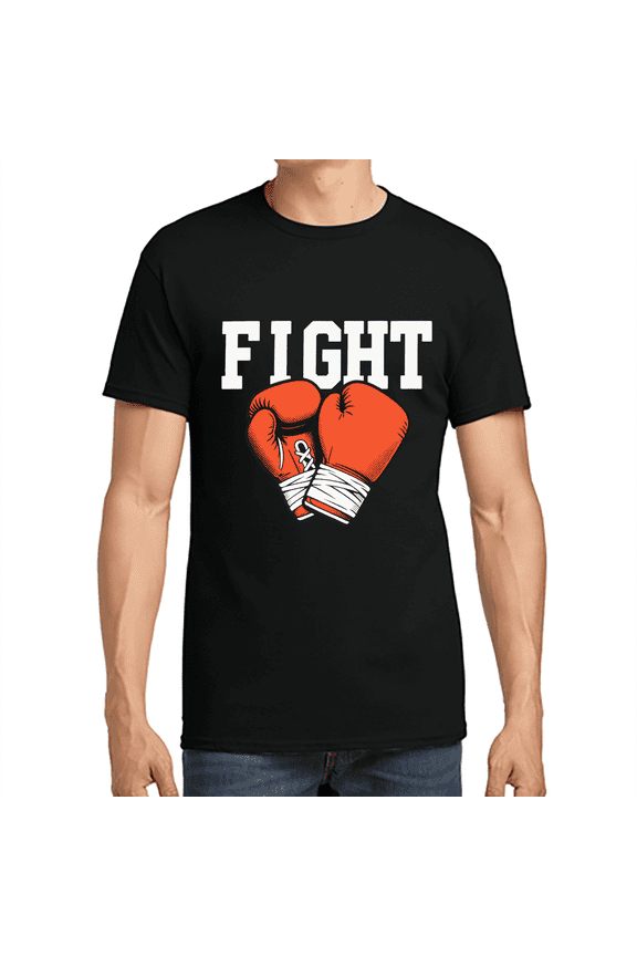 FIGHT, Men's & Big Men's Graphic Tee 100% Cotton T-Shirt Tee with Short Sleeves, Sizes S-3XL